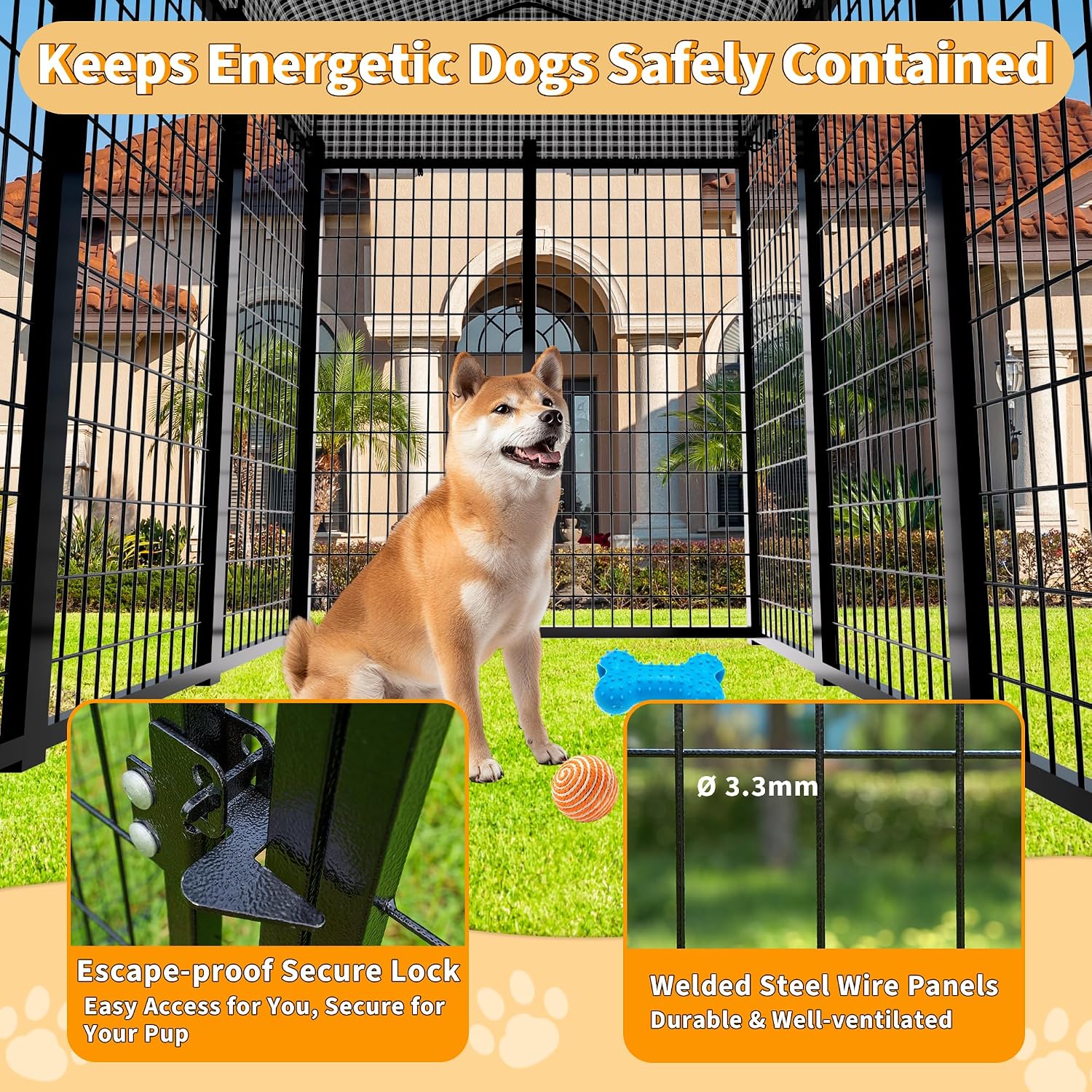 Cage pour chien robuste avec t - Feeding avis et prix