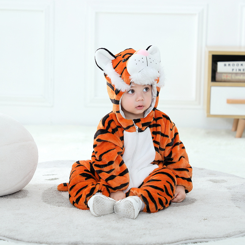 Grenouillère tigre Kigurumi po - Cotton Baby Onesies Zipper avis et prix