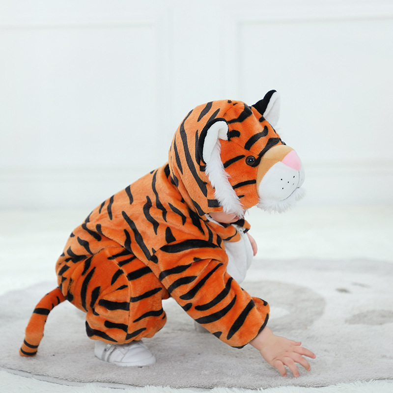 Grenouillère tigre Kigurumi po - Cotton Baby Onesies Zipper avis et prix