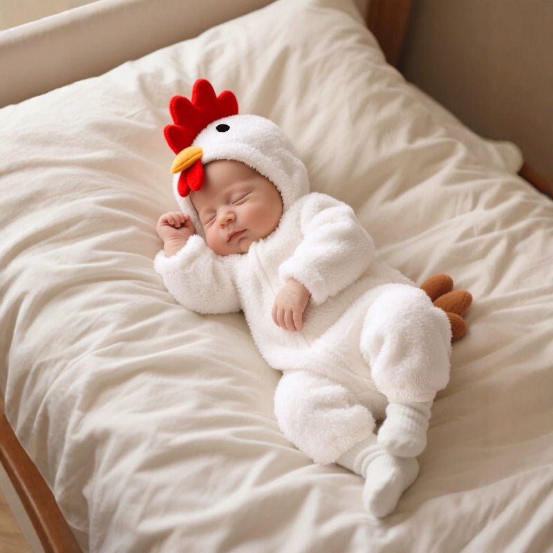 Combinaison à capuche pour nou - Cotton Baby Onesies Zipper avis et prix
